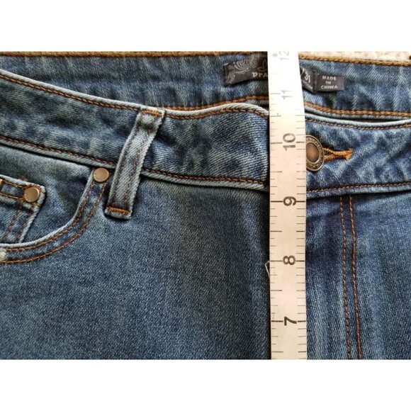 PRANA Women's Sienna Hiking Jeans True Blue Stretch Denim Size 12 Reg - Picture 8 of 11